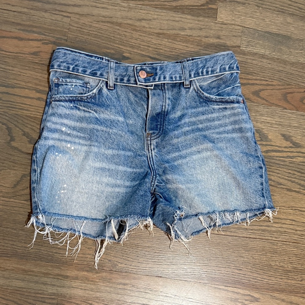 Denim Blue Women's Frayed Shorts BOGO!